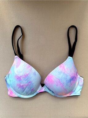 Victoria Secret Pink Women's Pastel Tie-Dye Push-Up Bra